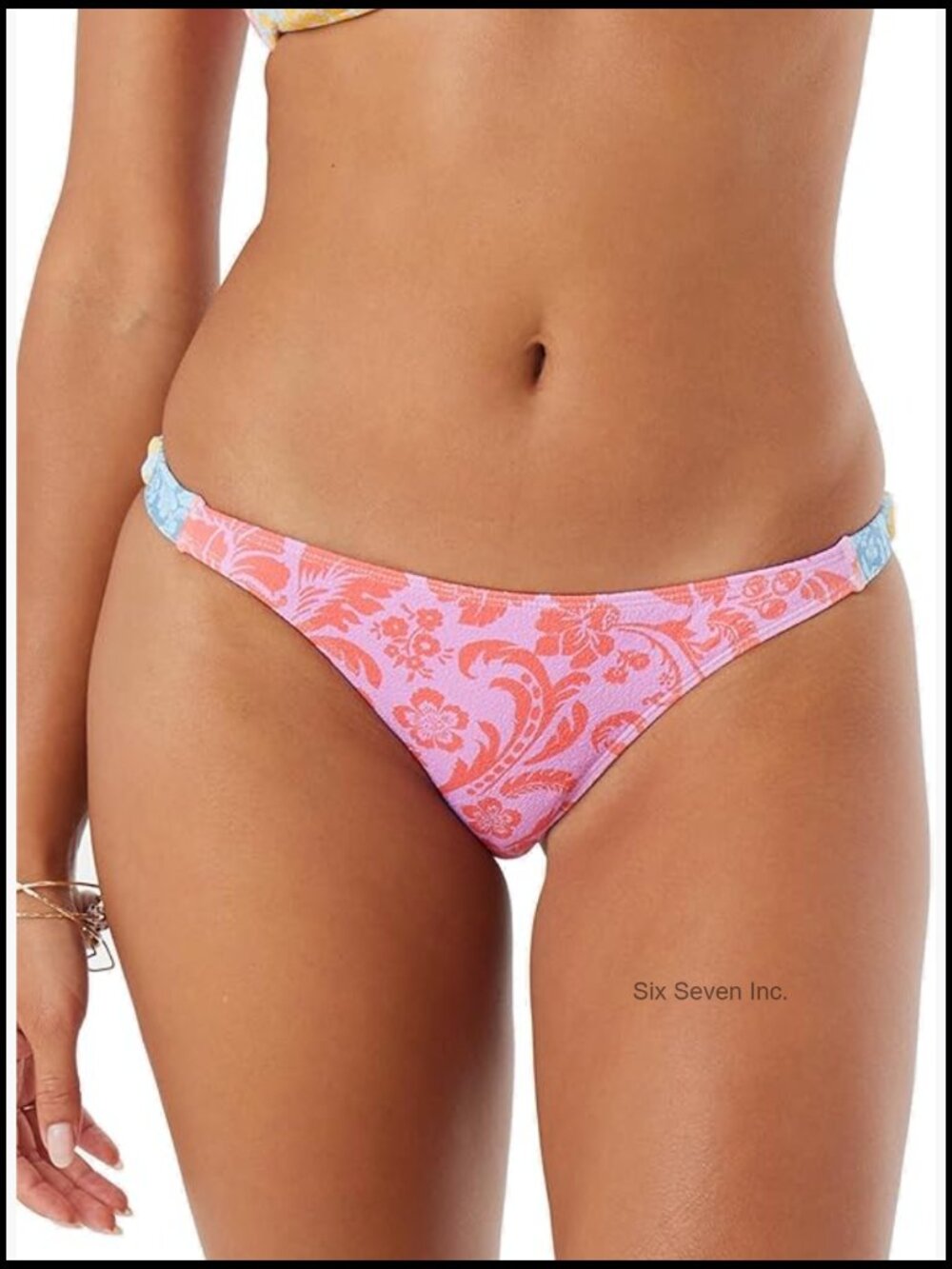 Women's Adjustable Cheeky Bikini Bottoms UPF 50+ Quick Dry Recycled Ribbed